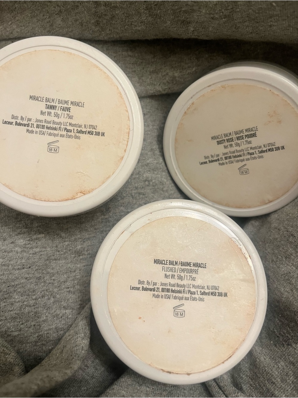 Lot of 3 jones road miracle balm - flushed, dusty rose and tawny - Picture 2 of 8